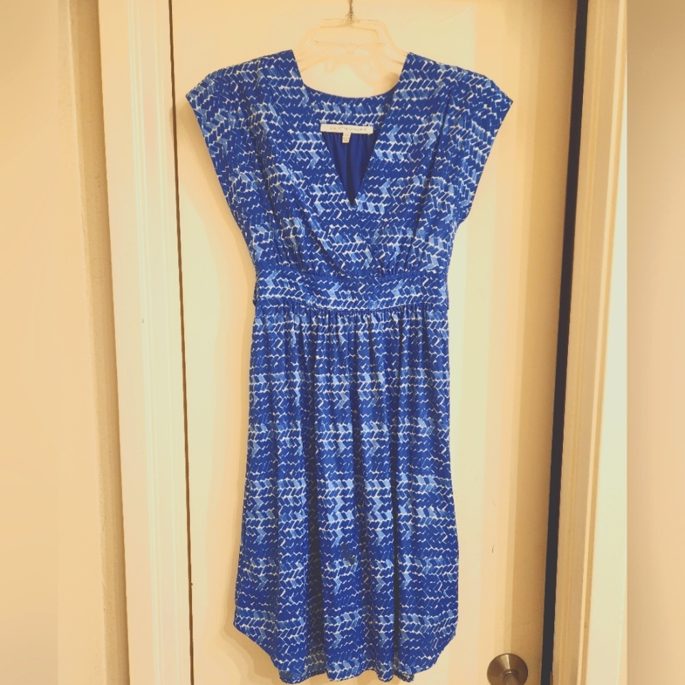 Stitch Fix Collective Concepts Blue Wrap Dress 👗 XS NWOT